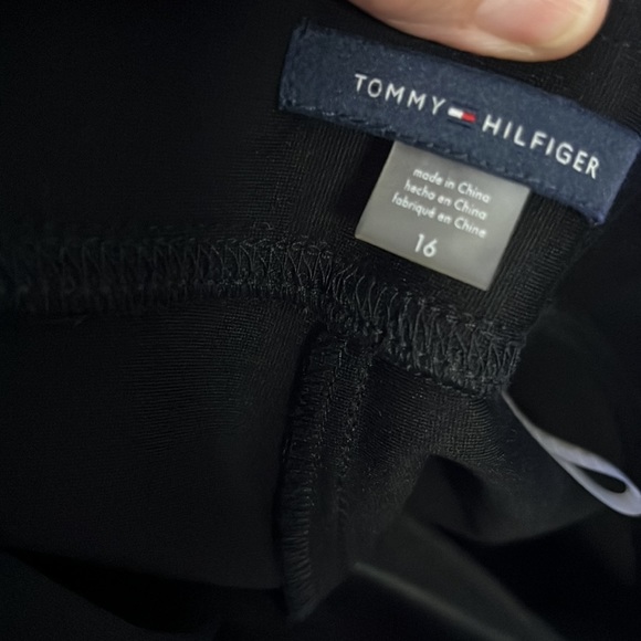 Tommy Hilfiger Faux Leather Pants, Black, NWOT, 16 - Picture 8 of 8